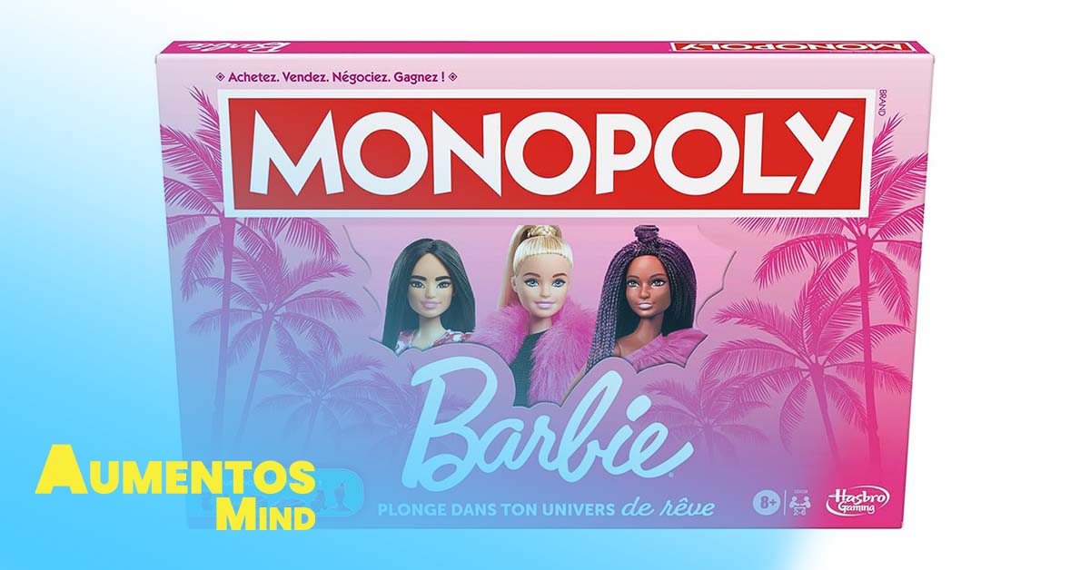 Monopoly o Banco Imobiliário edição especial da Barbie Aumentos Mind