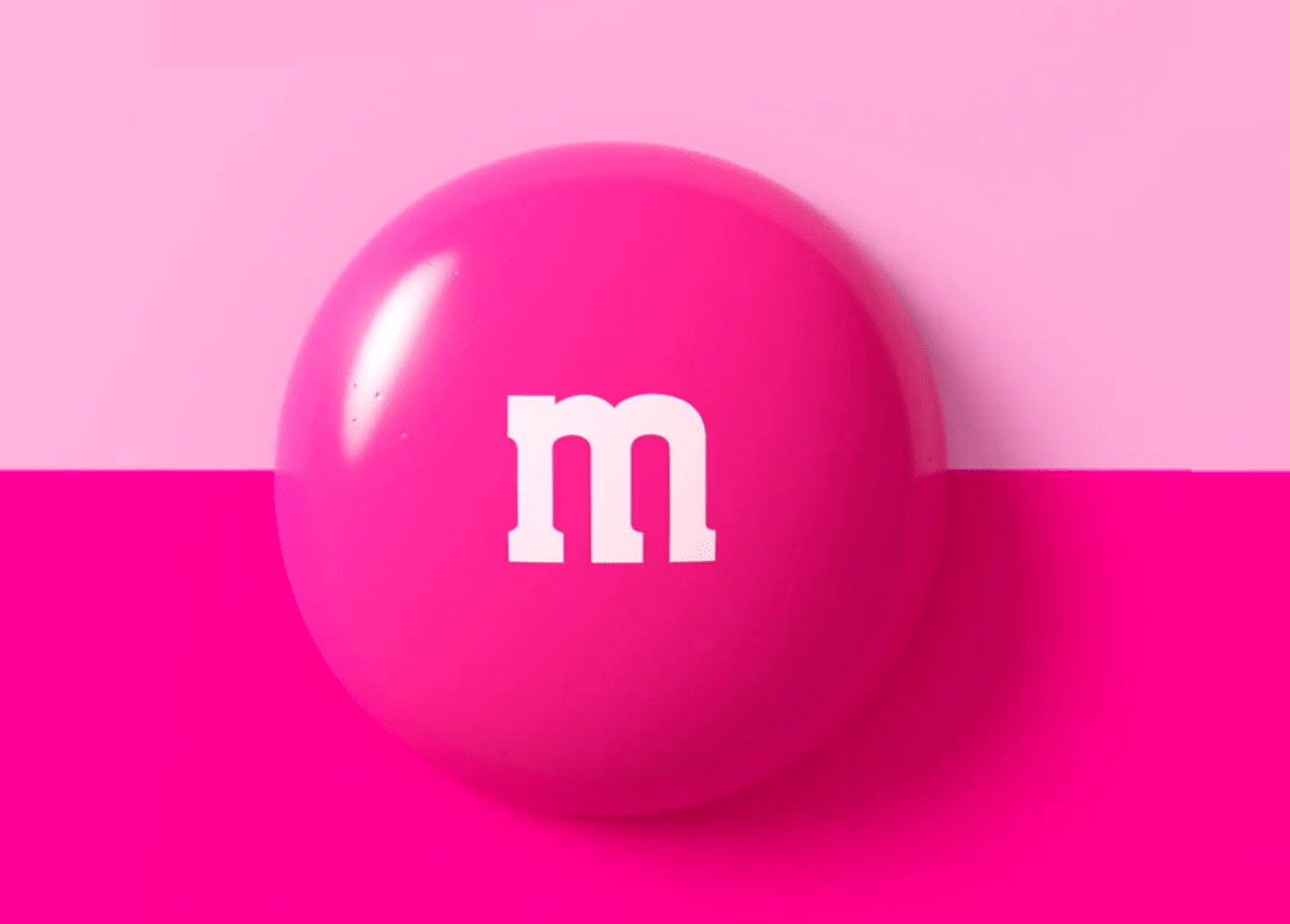 M&M’s em outubro ficou rosa