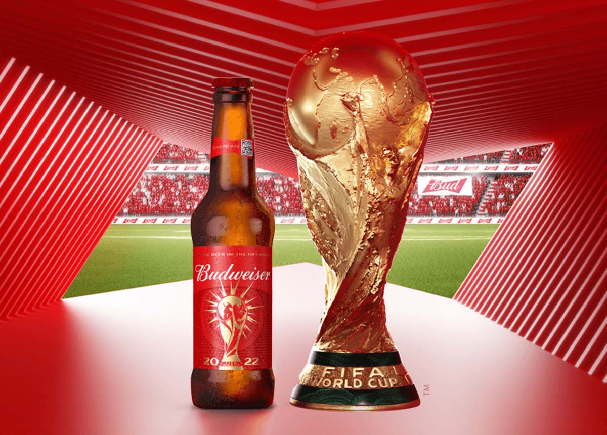 As novas garrafinhas de Budweiser e a campanha para a Copa do Mundo 2022