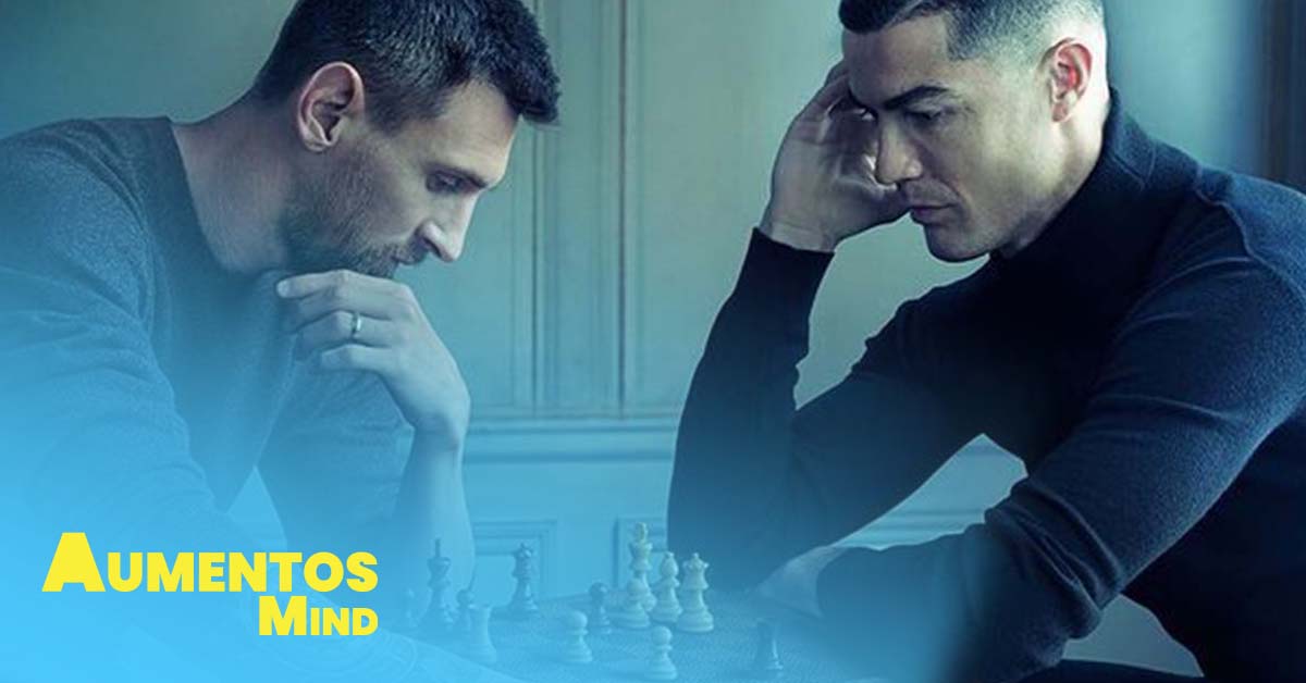 Messi e Cristiano Ronaldo jogam xadrez juntos em peça publicitária