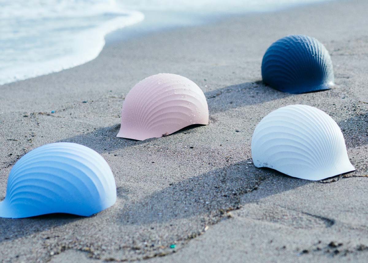 Shellmets, os capacetes feitos com resíduos de conchas de vieiras