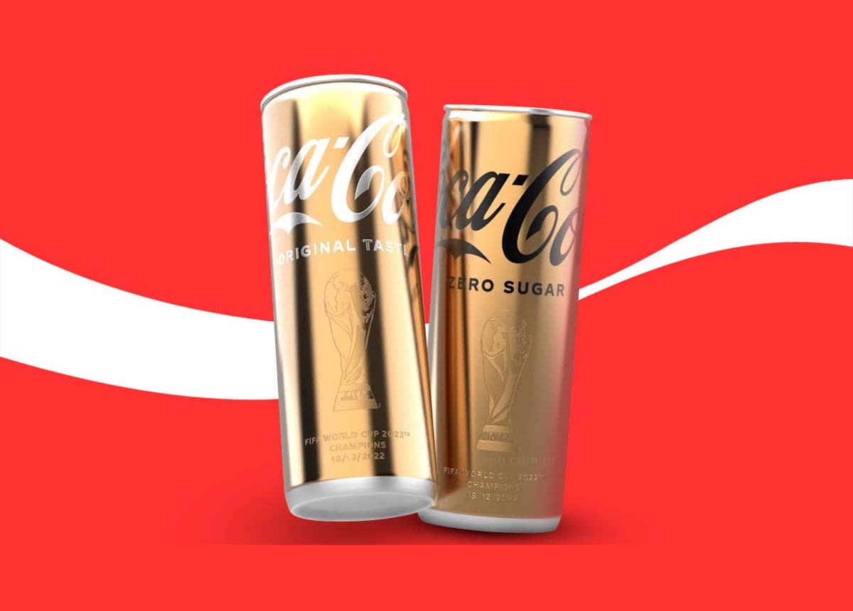 Coca-Cola cria latinha para celebrar o titulo mundial da Argentina