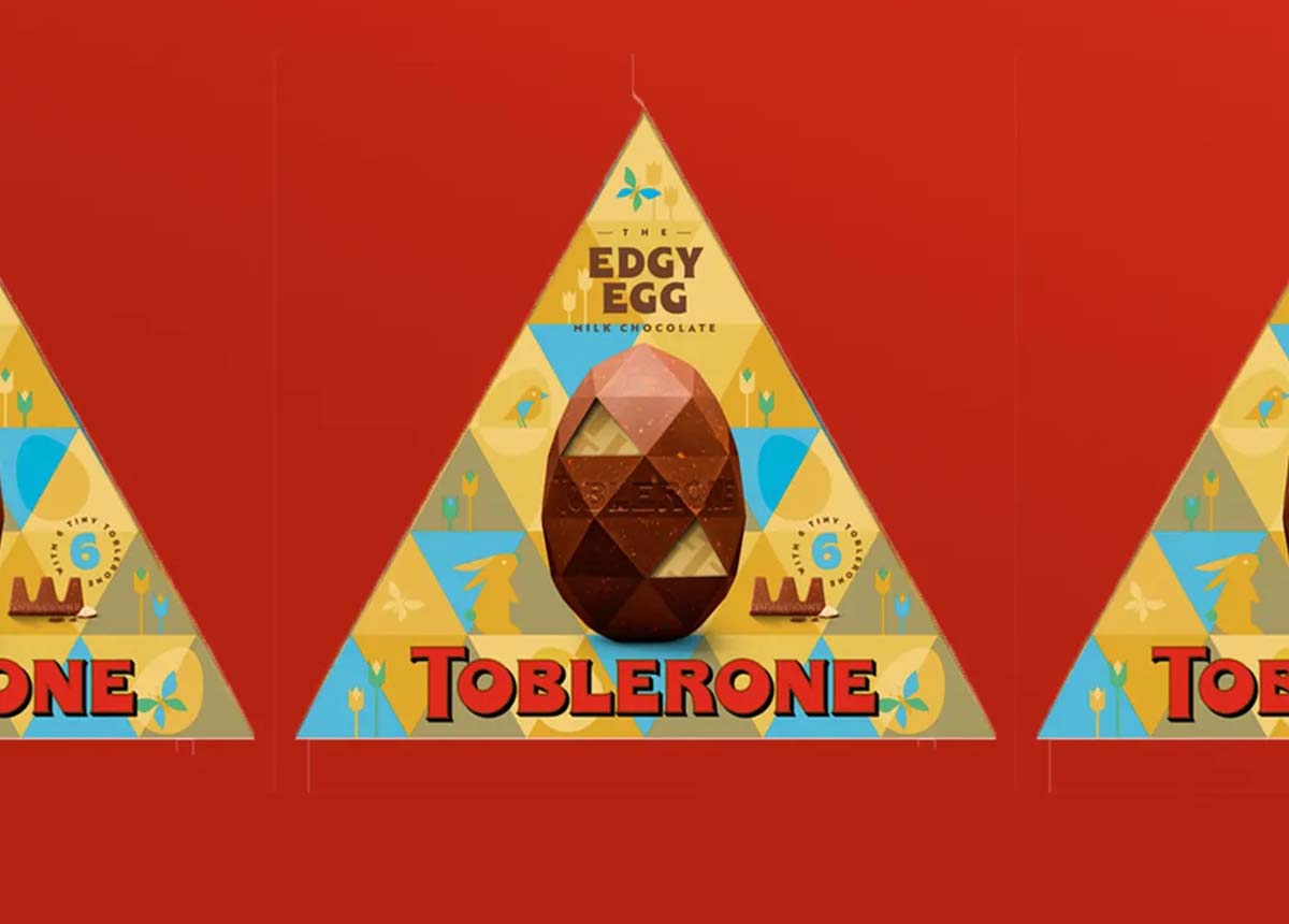 Toblerone lança ovo de Páscoa com formato triangular na Inglaterra
