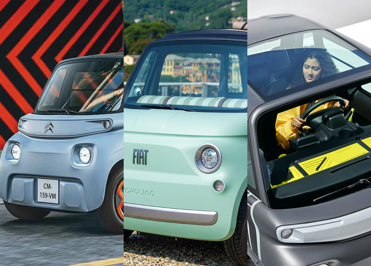 Citroën Ami, Fiat Topolino e Opel Rocks-e os novos mini elétricos