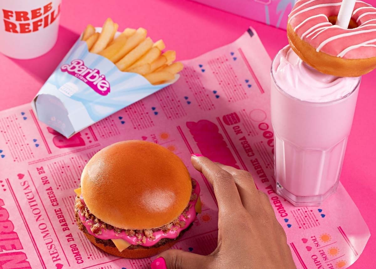 Burger King lança o ‘Pink Burger’ da Barbie