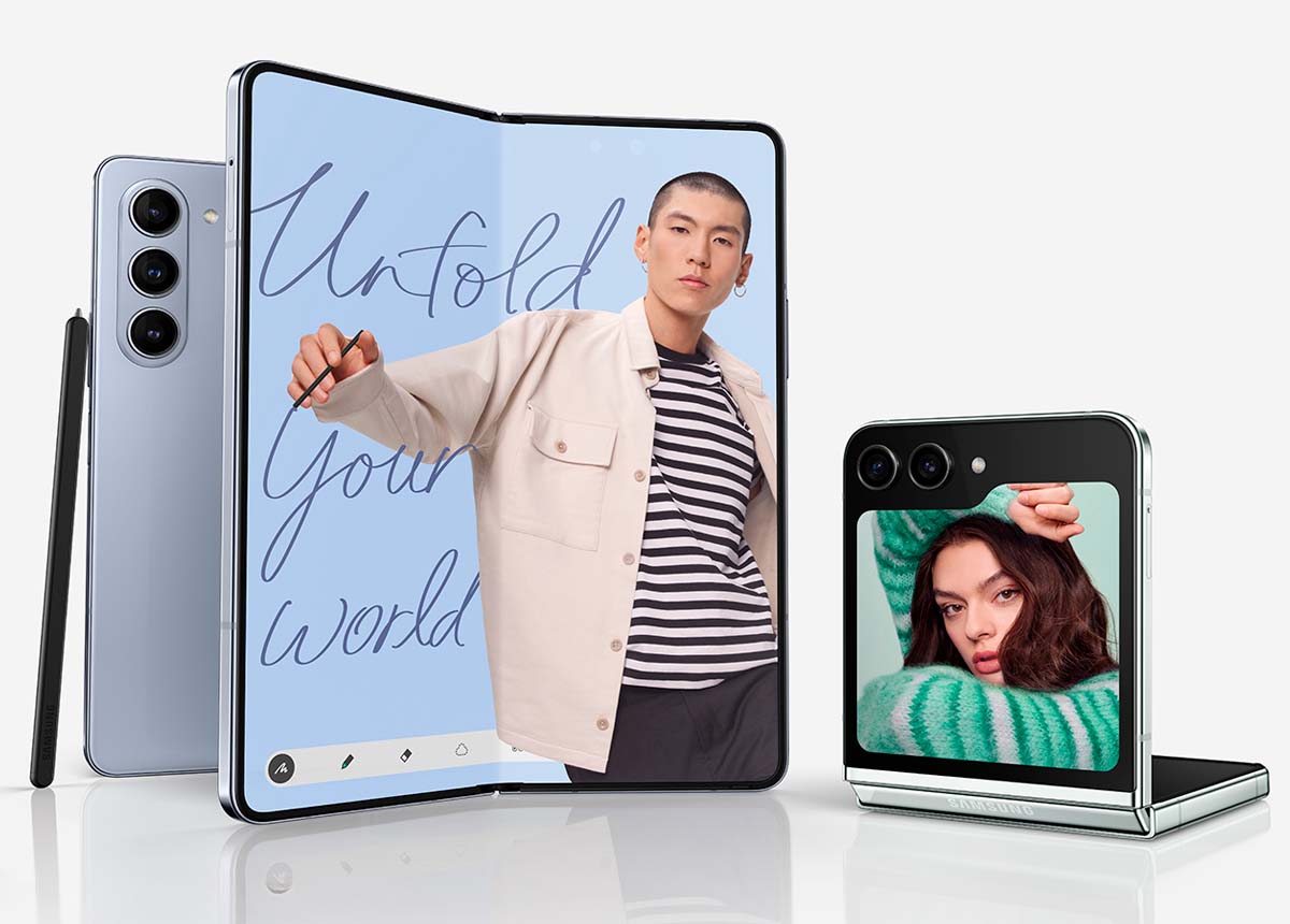 Samsung lança celulares dobráveis Galaxy Z Flip 5 e Z Fold 5