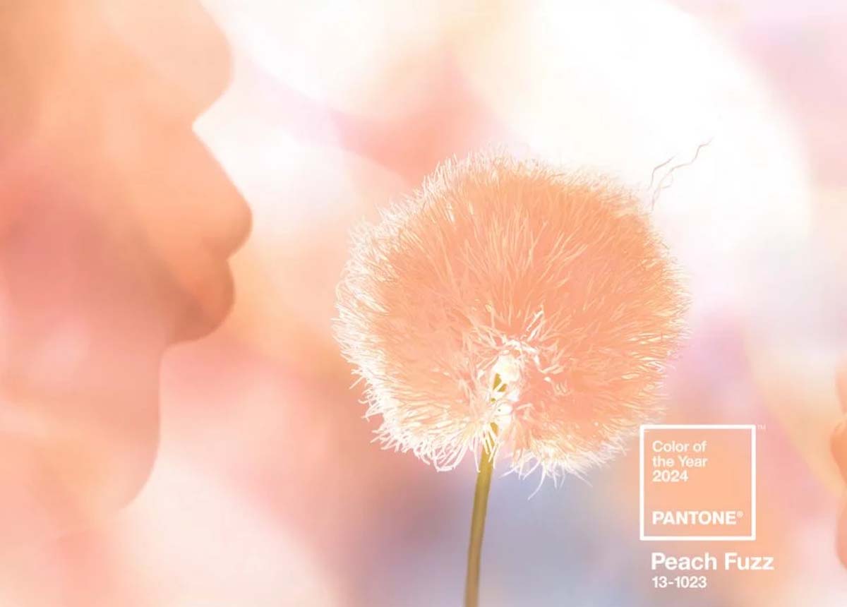 “Peach Fuzz”, PANTONE 13-1023, é eleito a Cor do Ano de 2024