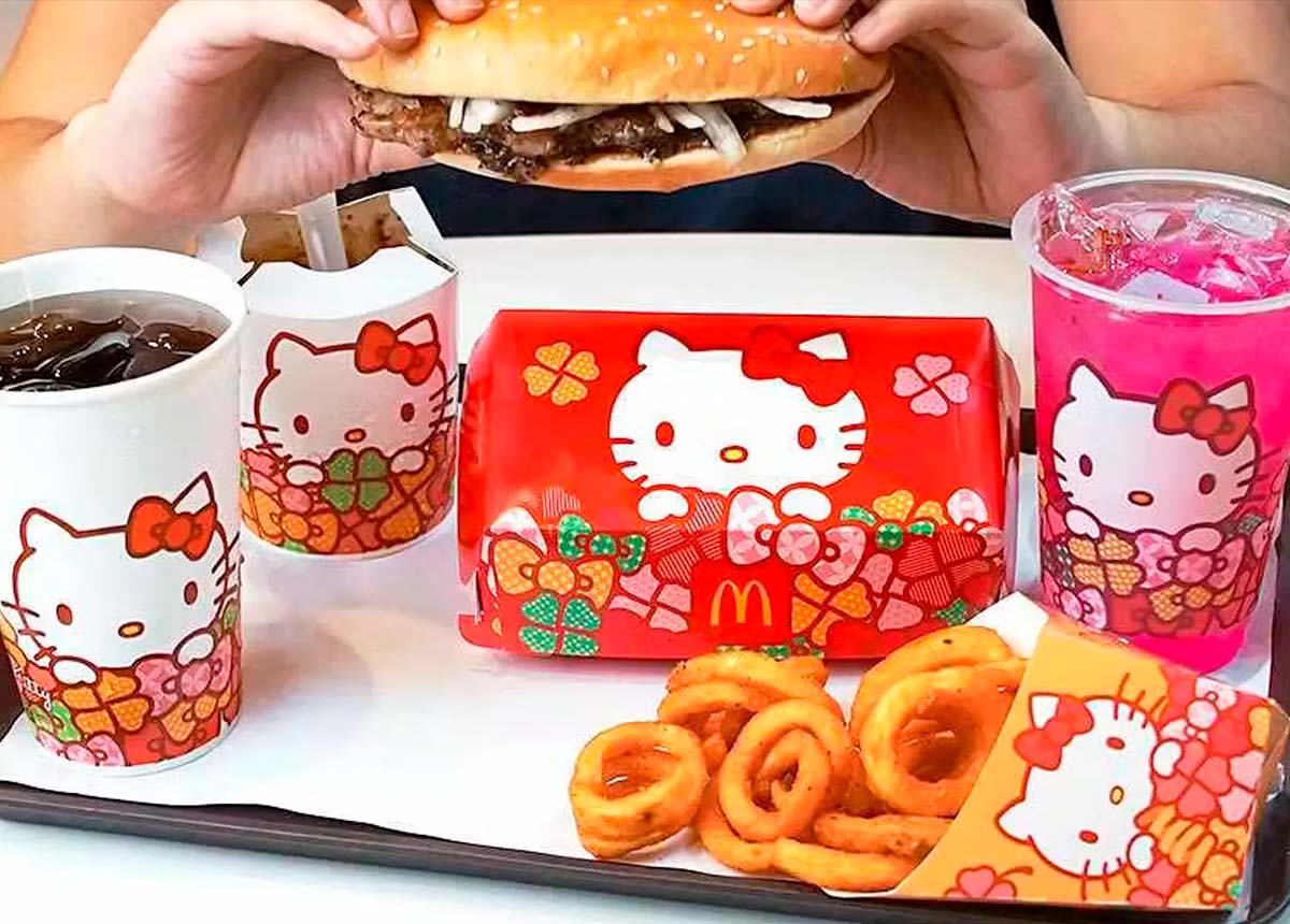 McDonald’s X Hello Kitty –  McDonald’s lança lanche especial do 50º aniversário da Hello Kitty