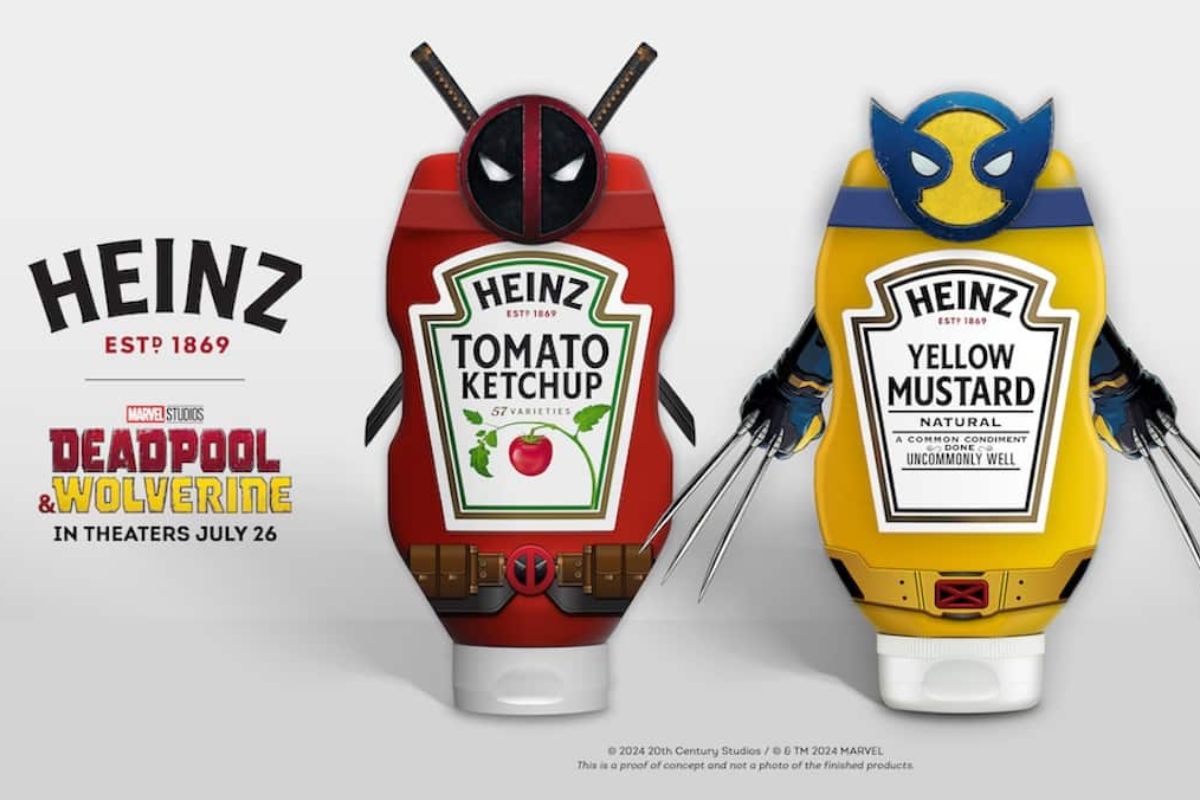 Heinz Lança Edição Limitada de Ketchup e Mostarda Inspirada em “Deadpool & Wolverine”