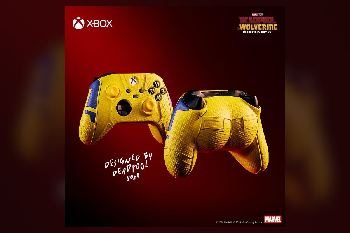 Xbox e Deadpool: Controles em formato de bumbum do Deadpool e Wolverine